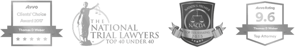 Weber Law criminal defense attorney awards